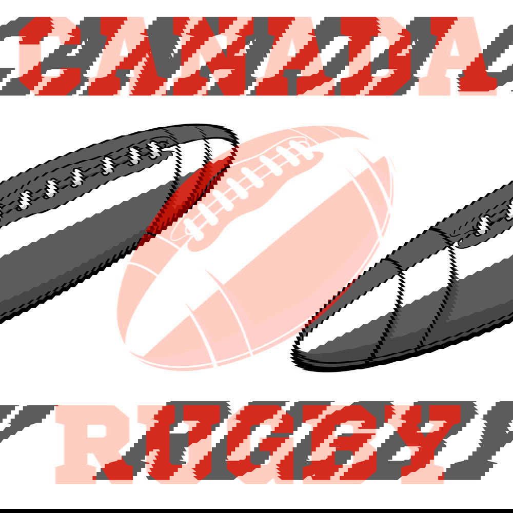 Canada Rugby Ball Hoody (White)